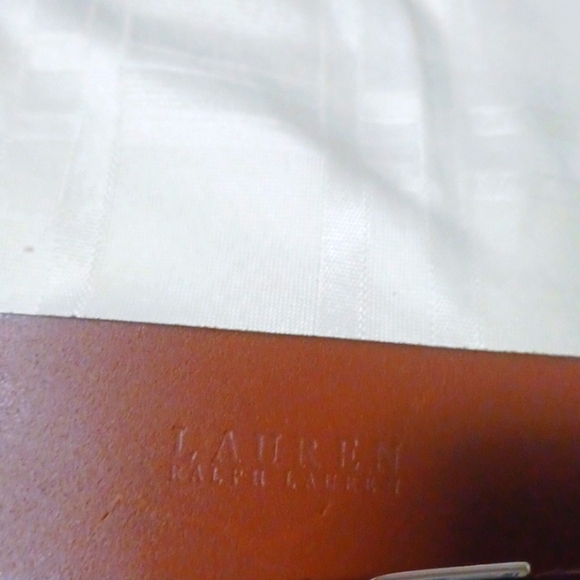 Lauren Ralph Lauren, Genuine Brown Leather Spur Belt. SZ M - Picture 4 of 10